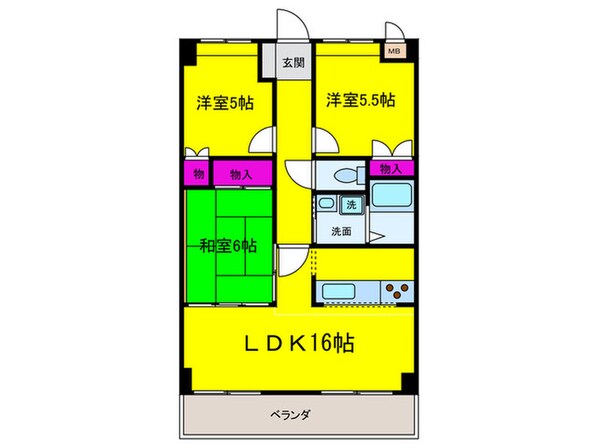 ソシア菊の物件間取画像